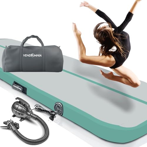 AIR Tracking TRACK Matte - aufblasbar, Tumbling Matte 10 cm - 20 cm hoch, mit elektrischer Pumpe, Farbwahl, Größe: 1 2 3 4 m Tumblingmatte, Gymnastikmatte, Turnmatte, Trainingsmatte, Fitnessmatte