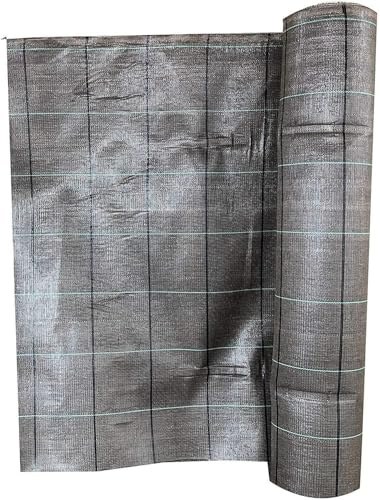 AlmaStore Telo Pacciamatura Nero 210 cm X 100 mt, Anti Erbacce, Ecologico, Permeabile, Duraturo e Calpestabile - Varie Misure e Colori - Teli pacciamante antialga