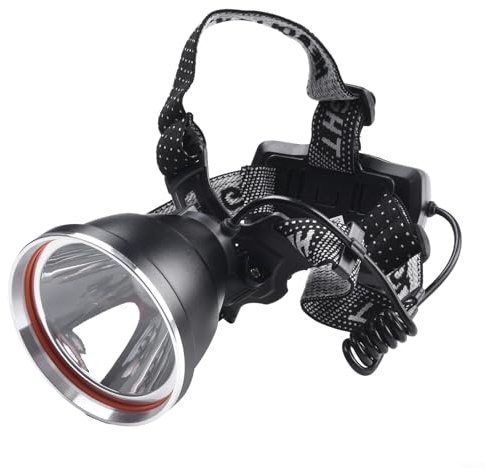 HpLive Linterna frontal LED ajustable P90 50.000 lm, linterna superbrillante, impermeable, con 3 modos de luz para actividades al aire libre, camping, pesca, exterior