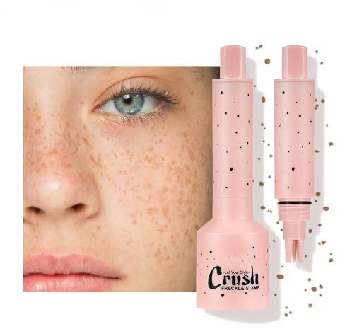 Tampon pour taches de rousseur en cinq points et stylo pour taches de rousseur en micro-poudre liquide - Outil de maquillage réaliste de taches de rousseur naturelles avec éponge spéciale,#Léger