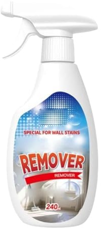 Spray détachant pour murs, 240 ml Nettoyant pour murs très efficace, élimine les taches tenaces, les traces d'humidité et les odeurs, pour la salle de bain, la cuisine et le sous-sol