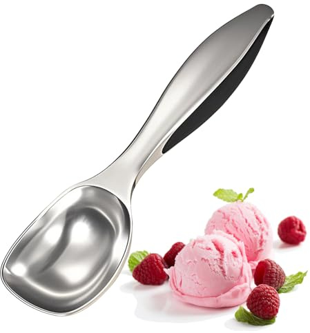 Porzionatore per gelato piccolo, antiaderente, porzionatore per palline di ghiaccio, per biscotti, cucchiaio per gelato in lega di zinco, porzionatore per gelato per pasta, meloni, riso o anche