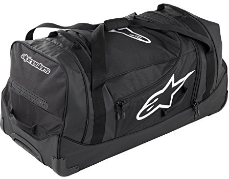 Alpinestars Komodo-resväska, sportväska stor för motorcykeltillbehör, (94 cm x 45 cm x 40 cm),150 L, resväska lämplig, vattentät sportväska för kvinnor män, svart/vit