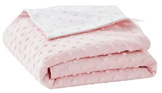 Vertbaudet Wendbare Baby Decke Stella zartrosa 75X100