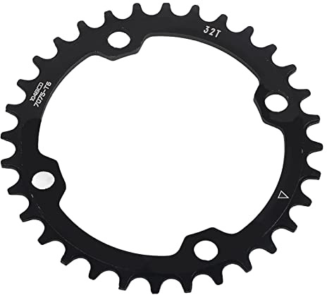 SolUptanisu Kettenblatt 28 Zähne 104Mm,Fahrratten 32/34/36/38 zähne BCD Fahrrad 104mm nk Länge Chain Aum Mounta Singttenblatt(32T Schwarz) kettenblatt,kettenblatt SHO,kettenel 34 lochkreis 104