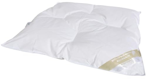 Betten Hofmann Franken Baby Ganzjahres Daunendecke 80x80 cm Steppbett 100% Daunen, leicht und flauschig, atmungsaktiv, waschbar, Naturprodukt