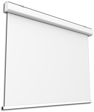 celexon Expert Motor-Leinwand 110 | 200x200 cm 1:1 | elektrische 4K, Full-HD Beamer-Leinwand für Ihre Heimkino- oder Büro-Präsentationen | zur Decken- & Wand-Montage | mit Fernbedienung