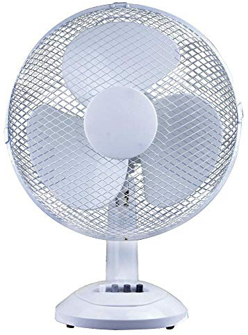 PRO ELEC PEL01920 12 Desk Fan, White