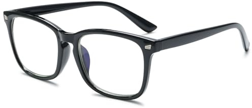 VEVESMUNDO Blaulichtfilter Lesebrillen Damen Herren Modern Groß Lesehilfe Sehhilfe Hornbrille Anti blaulicht Brillen