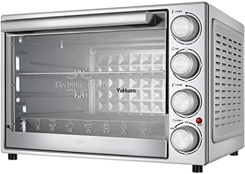 Horno Horno de microondas Solo en Silver Tact Horno doble incorporado - Horno halógeno de convección premium de acero inoxidable Ideal para asar, hornear Útil