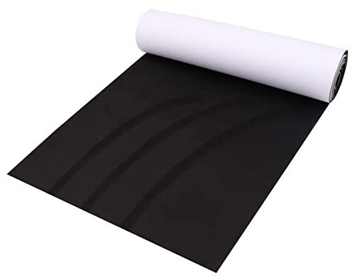 Panngu Tessuto in microfibra autoadesivo, adatto per rivestimento in tessuto, interno elasticizzato, per cassetti e pavimenti, colore nero 20 cmx150 cm