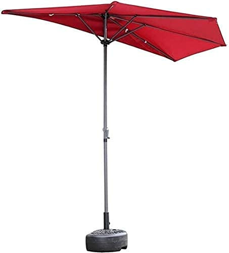 Ombrellone parasole da giardino Ombrelloni da 2,7 m Balcone Patio Parete Ombrello semicircolare con manovella, Parasole per piccola terrazza Giardino Protezione UV good