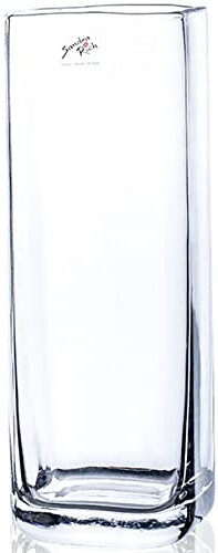 Sandra Rich Cube Square vase - klar - 10x12x32cm - Glas