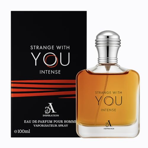 Strange With You Intense Perfume for Men Inspired By Str.onger with Y.ou I.ntensely, 100ml EDP Parfum men with Vanilla and Lavender Notes, Long Lasting Mens Perfume, Eau de Parfum for Men
