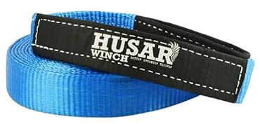Husar Winch Abschleppseil 8 Meter x 5 cm, Zugkraft 8000 kg (17630 lbs) - Polyester-Material, Sehr robust, Abschleppgurt ideal zum Schleppen, Off-Road 4x4, Rettung