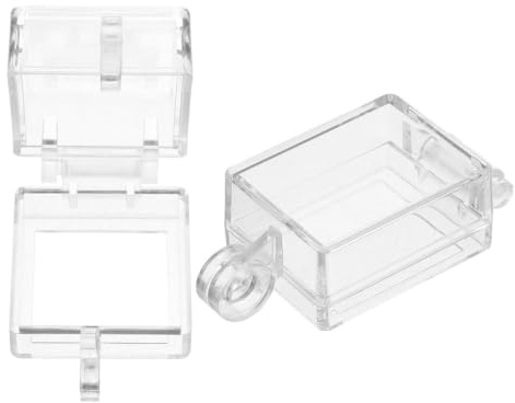 Gatuida Cubierta de Protección del Interruptor Transparente para Botón Adhesivo Doble Cara, Plástico Resistente, Pack de 2 Unidades para Evitar Errores en Uso