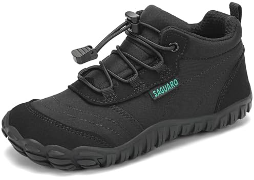 SAGUARO Enfants Chaussures de Trail Garcons Fille Minimaliste Barefoot Baskets Running Sneakers Léger Respirantes 26-36 EU