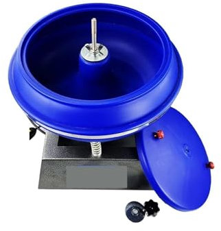 Rock Tumbler Kit, Machine de polissa vibrante de 12 pouces for nettoyer les taches de Surface, broyeur à culbuta for bijoux à bricoler soi-même, outil for éliminer les impuretés,Outils de bricolage