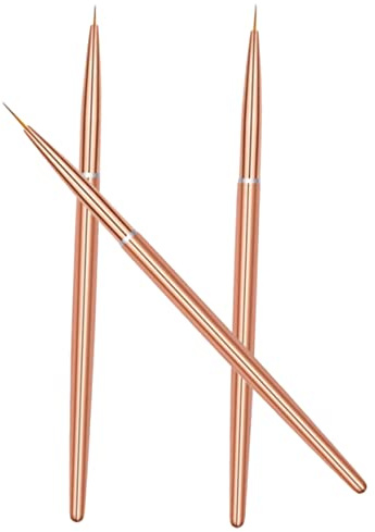 Veemoon 3pièces Stylo pour Nail Art Pinceau Fin pour Tracer des Lignes et Réaliser des Manucures Précises Outil Portable pour Usage Domestique et Salon de Beauté
