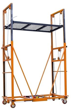 Piattaforma elevatrice per ponteggi Ponteggio elettrico di sollevamento mobile pieghevole telecomandato piattaforma arrampicata telescopica decorazione(3.5m)