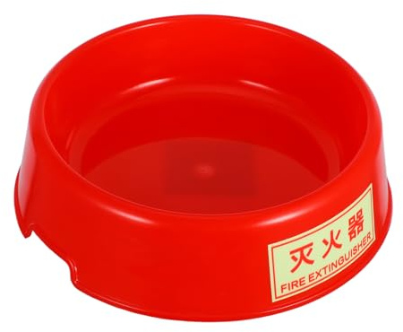 Hoement Dark Plastic Fire Extinguisher Base Stand Stable Storage Holder for Extinguishers Easy-install Fire Safety Support for Home Office Commercial Use