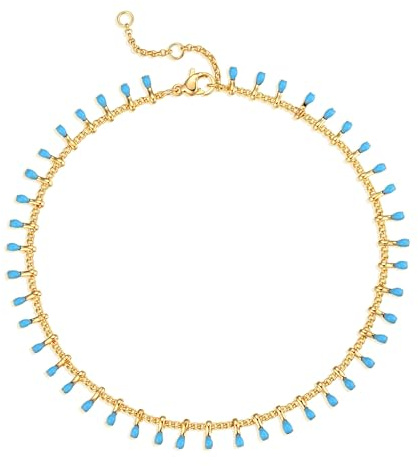 GUIZIYAO Fussketten Für Frauen Gold, Fußkettchen Mit Kleinen Perlen, Bunte Quaste Fußkette, Sommerlicher Boho-Fußkettchenschmuck Für Den Strand, Verstellbarer Strand Fußschmuck