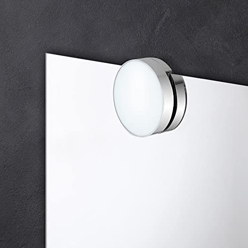 Inbagno Lampada specchio bagno LED, installazione su specchio a filo, luce naturale (Stile 3)