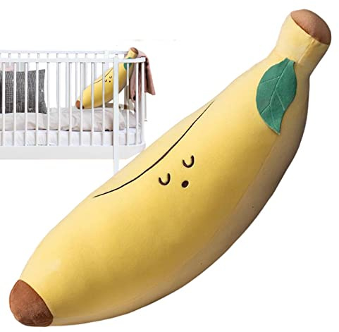 Rianpesn Peluche Aguacate y plátano - simulación Linda Zanahoria Aguacate plátano Hongo Peluche Almohada - Cojín Frutas y Verduras plátano, Almohadas para niños, muñeco Peluche