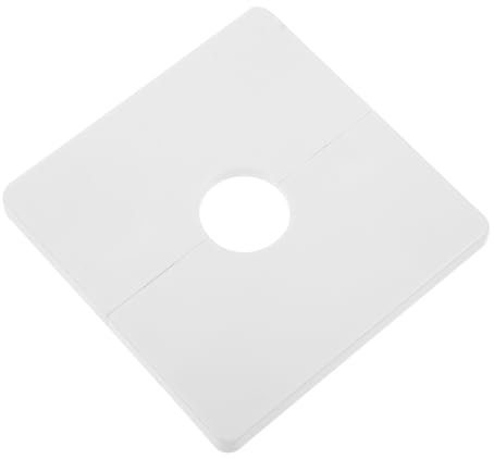 Gadpiparty Duschflanschabdeckung -split-flansch-abdeckplatte Dekorative Platte Sanitär-abdeckplatte Robustes Pvc-material