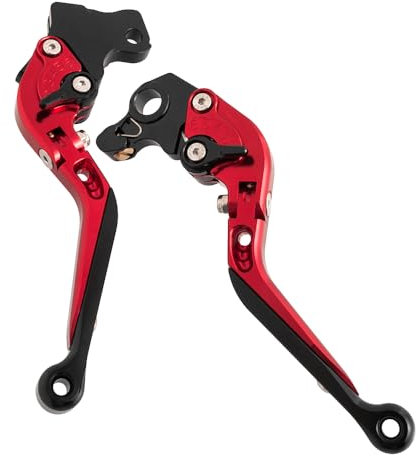 Sinkees Motorrad Bremse Kupplungshebel Set Klappgriffe Ausziehbar Bremshebel für Husqvarna 701 Supermoto/Enduro 2017-2020 für 1090 Adventure/R 2017-2019 (Rot)