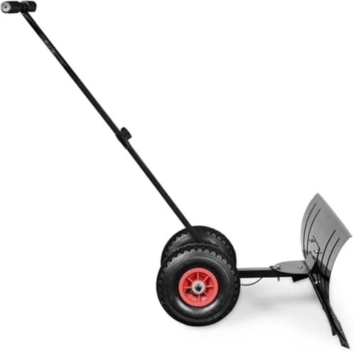 Genérico Pala quitanieves, Pala quitanieves Manual, Pala quitanieves con Ruedas Antideslizantes, quitanieves Grande, Herramienta Multifuncional Ajustable para Quitar Nieve para Limpieza de Carreteras
