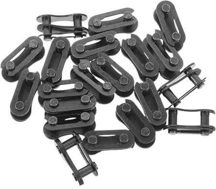POPETPOP 20pcs Bicycle Chain Buckle Connector Links for Bike Chain Repair Kit Steel Buckle for