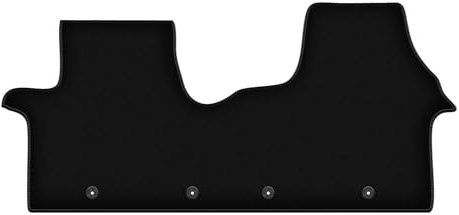 Wielganizator Velours Vorne Fußmatten passend für Renault Trafic III (2016-) | Qualität: Basic - Genaue Passform, rutschfeste Untregrund 2-teilig - Schwarz