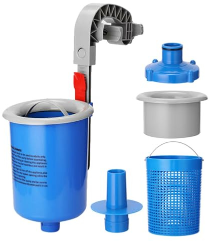 Rrlihjgu Kit Skimmer per Piscine Sepolte - Raccogli Foglie Automatico Cestino Galleggiante - Strumenti Automatici di Pulizia per Uso Quotidiano In Estate E Dopo Tempeste All'Aperto