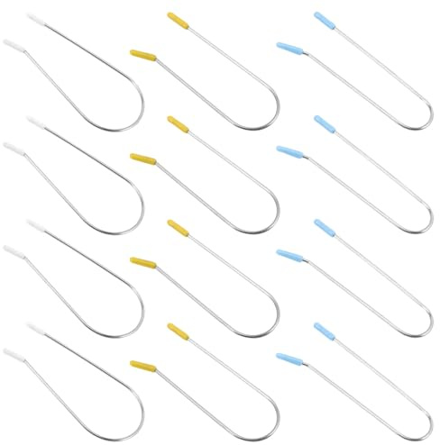 HAMPPLIES 48 Pièces 48 Pinces à Rouleaux Chauffants en Acier Inoxydable Résistantes à la Chaleur, Clips de Rechange de U pour Bigoudis Électriques, Tailles 1,9 CM, 2,54 CM et 3,81 CM,