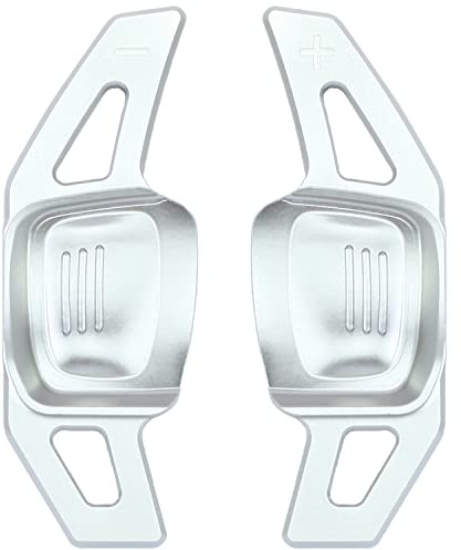 Overdrive-Racing Schaltwippen Verlängerung Kompatibel mit VW Golf 7 Variant Golf 8 Amarok Arteon T-Roc Tiguan II Passat B8 Polo Alu Silber Typ-C