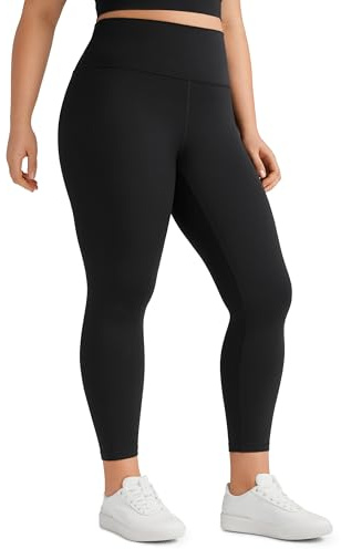 CRZ YOGA Butterluxe Plus Size Leggings 25 - High Waisted Buttery Soft Spandex Workout Casual Pants for Women 3X 4X Black Plus Size 2X