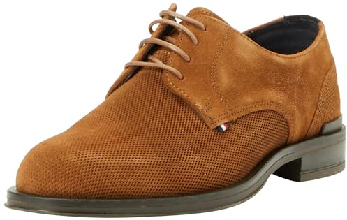 Tommy Hilfiger herr CORE Hilfiger texturerad SDE sko Derby, Coconut Grove, 7 UK, Coconut Grove, 41 EU