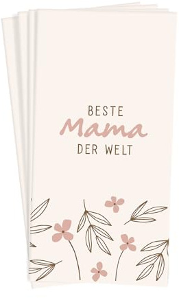 Grafik Werkstatt Taschentücher mit Spruch | Geschenkidee | 10 Stück | Beste Mama