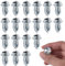 20 tasselli robusti da parete cava, M4 x 20 mm, tasselli per cavità in metallo, resistenti, dadi Jack per cartongesso, cartongesso, lamiere di ferro, pareti sottili e morbide, immagini, binari per
