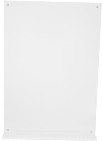 SHOWERORO Magnetischer Acryl Tischaufsteller Förmig Für Dokumente Transparente Menü Und Werbepräsentation Für Restaurants Supermärkte Hochzeiten Und Events