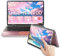 IUGNG Grand ordinateur portable 2 en 1 avec écran tactile, Yoga rotatif à 360° N100, léger, 1920 x 1200 IPS, SSD DDR4,512 16 Go, clavier rétroéclairé (or rose, 512)