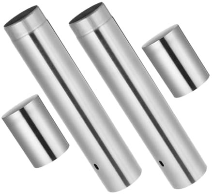 DONFAMDS 2pezzi Tubi Di Stoccaggio Acciaio Inossidabile Per Spiedini Da Barbecue Confezione Per Uso Domestico e Ristoranti Resistente e Leggero Accessorio Pratico Per Grigliate All Aperto
