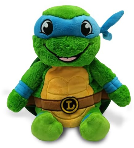 Warmies Almohadilla térmica Leonardo Tortuga Ninja, Almohadilla térmica Apta para microondas con una Relajante Fragancia a Lavanda Francesa - Azul
