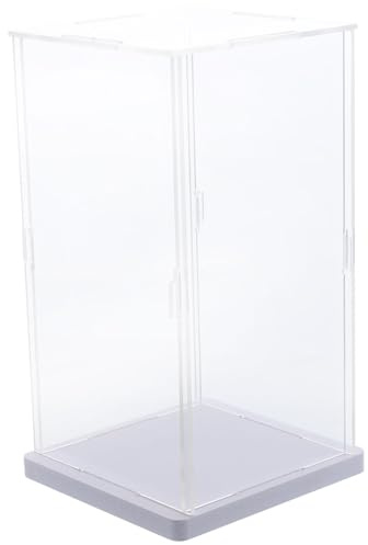 Toddmomy Vitrina Acrílica Transparente 10x10x20 Cm para Juguetes y Figuras, Caja de Exhibición Ant Polvo para Coleccionables, Organizador Práctico Hogar y Tienda