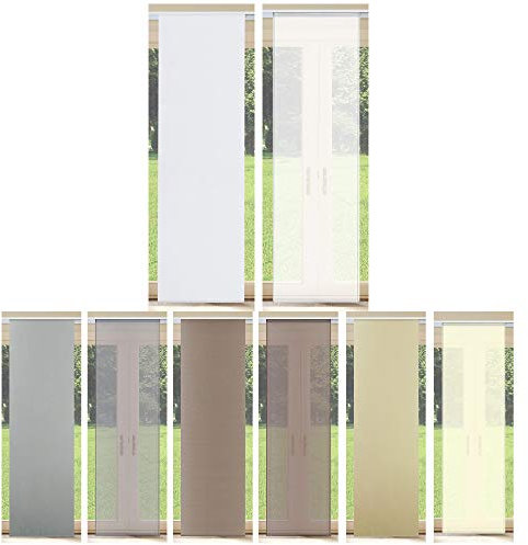 Schiebevorhang Schiebegardine Grau Transparent 60cm x 245cm Flächenvorhang Gardine