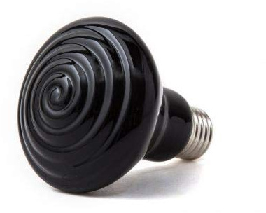 ReptiZoo Keramik-Wärmestrahler (Infrarot-schwarz) 75 Watt (DL275075B)