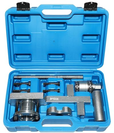 DPTOOL Kurbelwellen-Riemenscheiben-Entfernungswerkzeug, Kurbelwellen-Dämpfer-Entferner-Abzieher, kompatibel mit Jaguar Land Rover 3.0 V6, 5.0 V8 303-1437 303-1438 303-1439 | Für Jaguar Land Rover 3.0 V6, 5.0 V8 Kurbelwellendämpfer Abzieher 303-1437 303-1438 303-1439 303-1440 303-1441