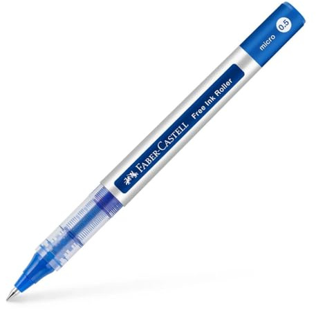 Faber-Castell 348501 – Free Ink Roller 0,5 – Blau, 12 Stück