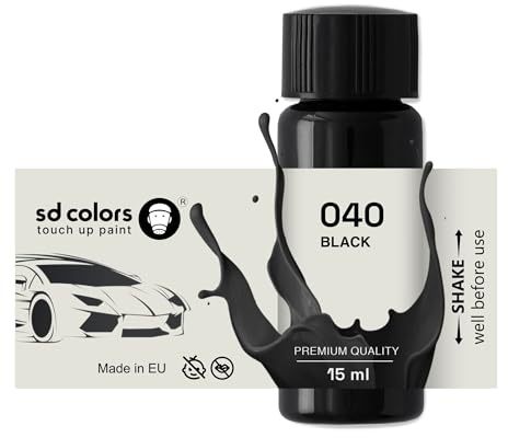 SD COLORS Neue lackstift SCHWARZ 040 Reparatur KRATZEN 15 ml (Farbe)